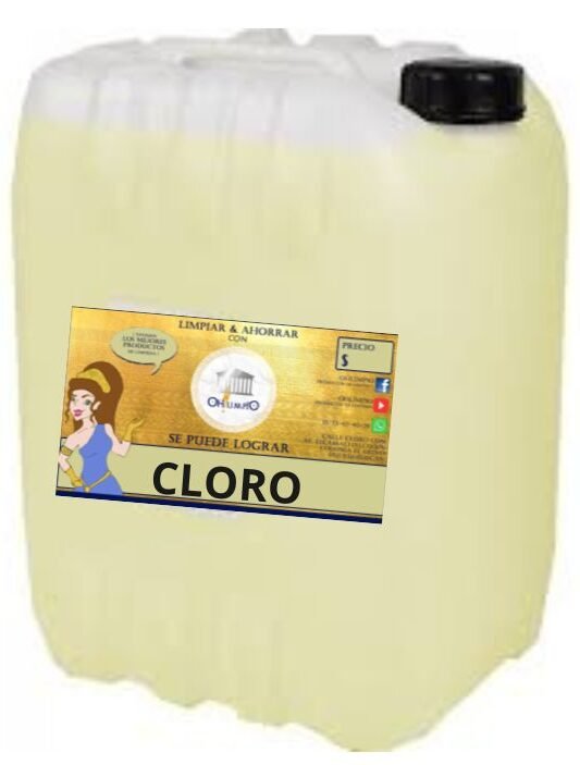 CLORO BLANQUEADOR 20 LTS