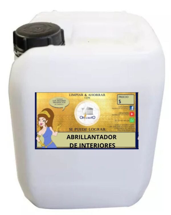 ABRILLANTADOR DE INTERIORES PARA AUTO 20LTS