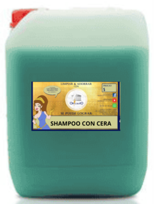 SHAMPOO PARA AUTO CON CERA 20 LTS